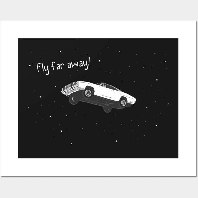 Car flying Wall Art by atizadorgris